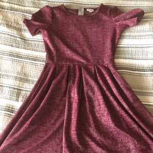 Amelia Digital Aztec Pleated/Pockets Cranberry